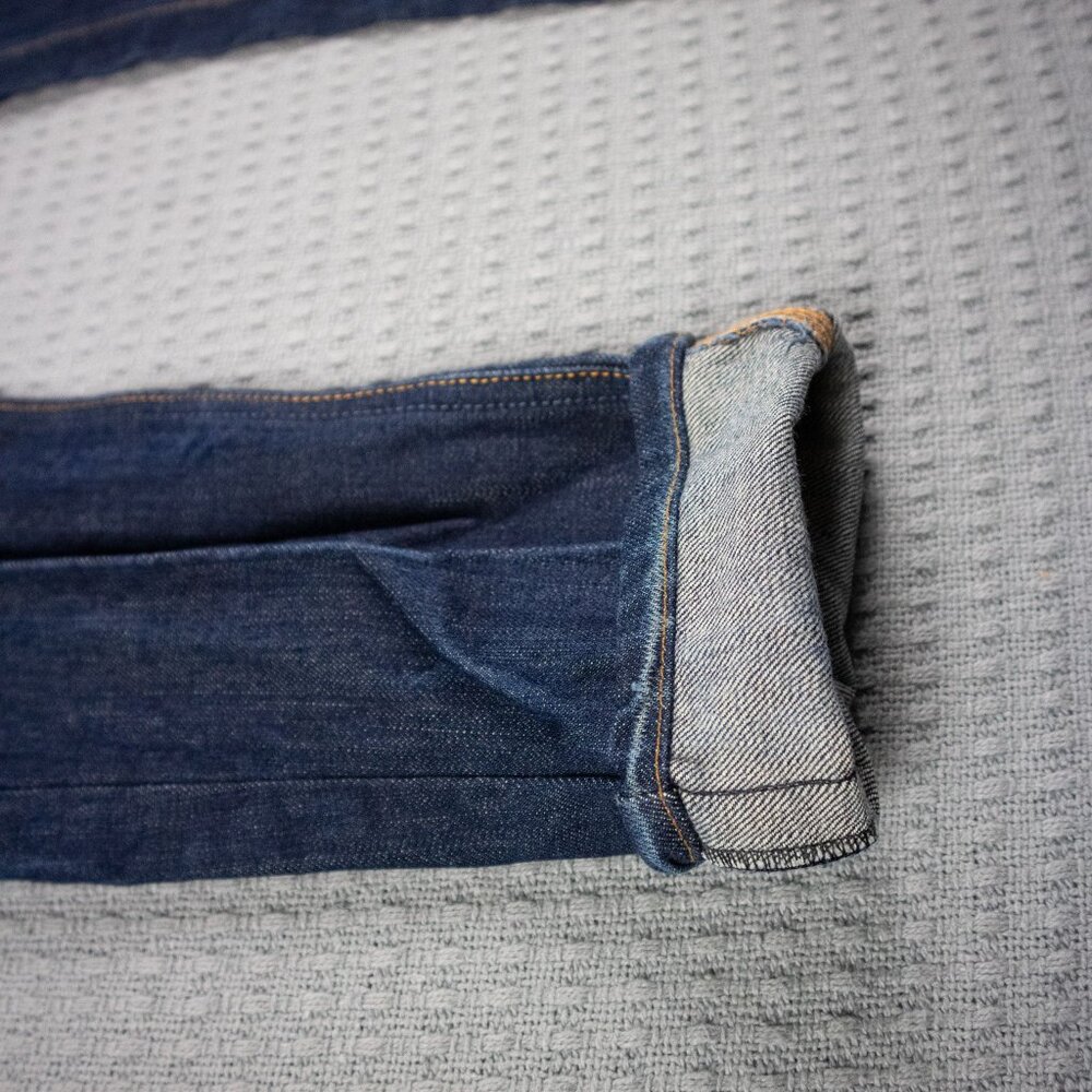 Nudie Jeans Regular Alf Dry Selvedge 29W Altered - Picture 3 of 8